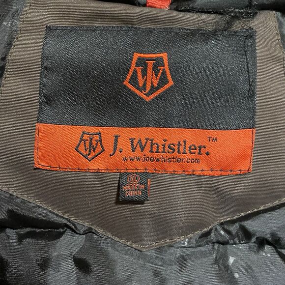 J Whistler Men’s XL Down Parka Winter Coat Brown - Picture 3 of 9